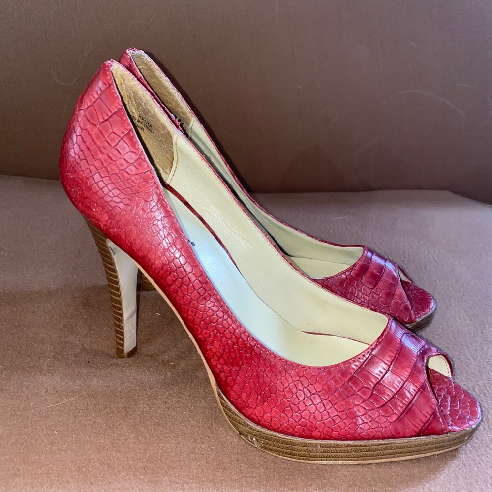 New Twist open toe heels